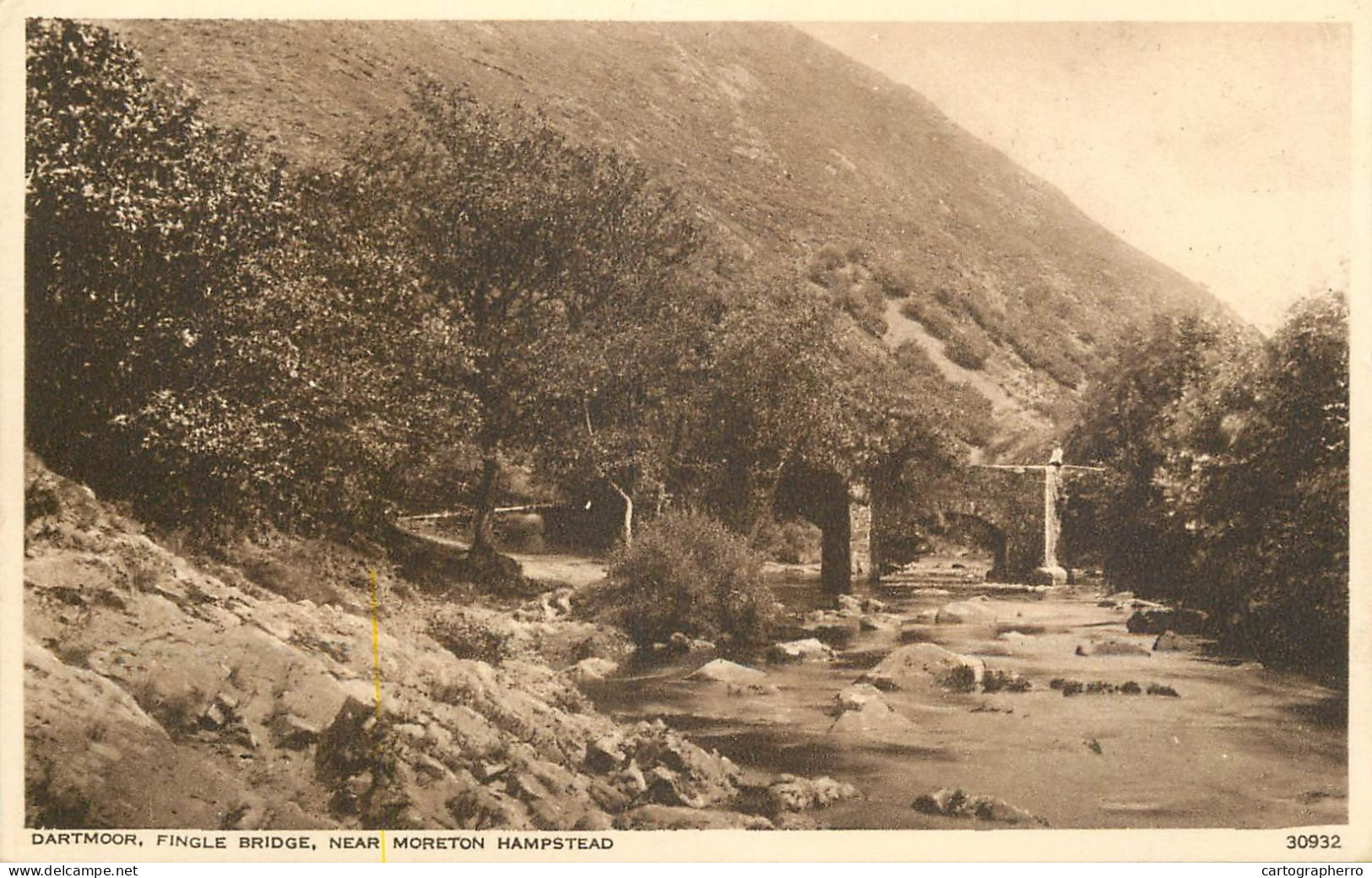 England Dartmoor Fingle Bridge Near Moreton Hampstead - Dartmoor