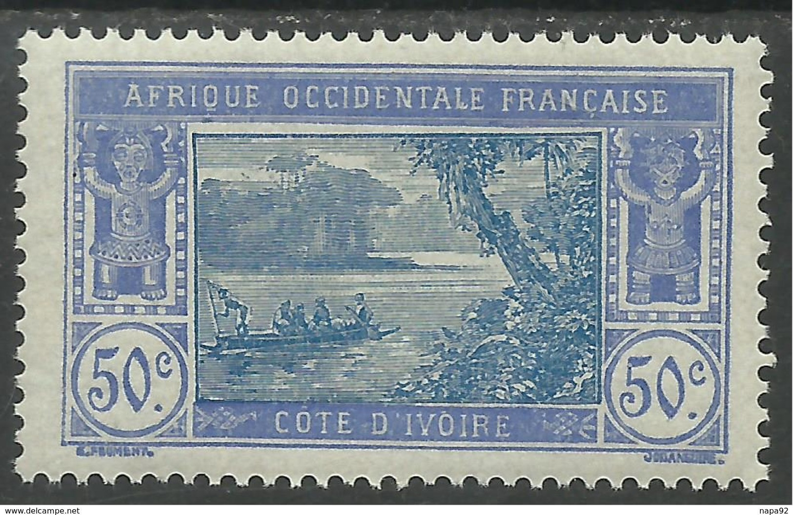 COTE D'IVOIRE 1922 YT 68A** MNH - Unused Stamps