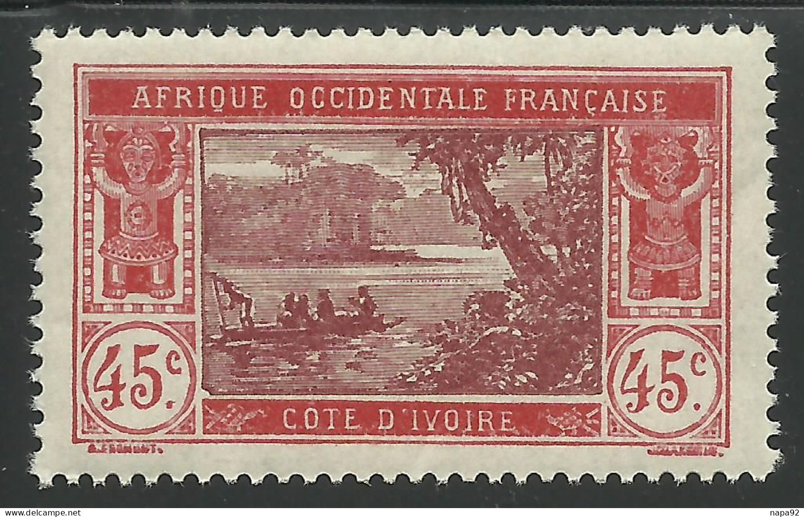 COTE D'IVOIRE 1934 YT 104** MNH - Unused Stamps