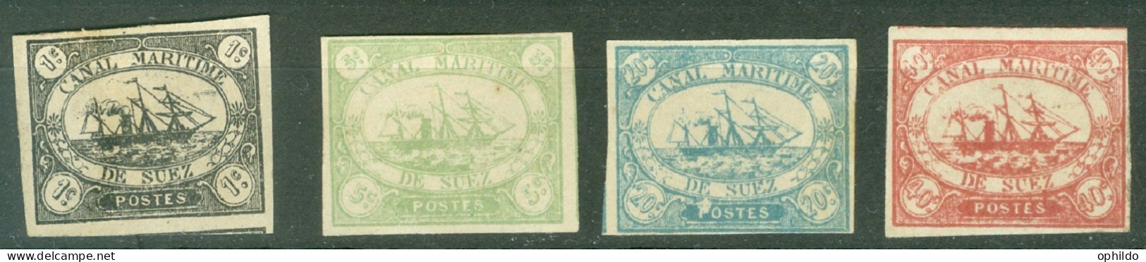 Canal De Suez Yv 1/4 ( * ) TB Certainement FAUX  - 1866-1914 Khedivate Of Egypt