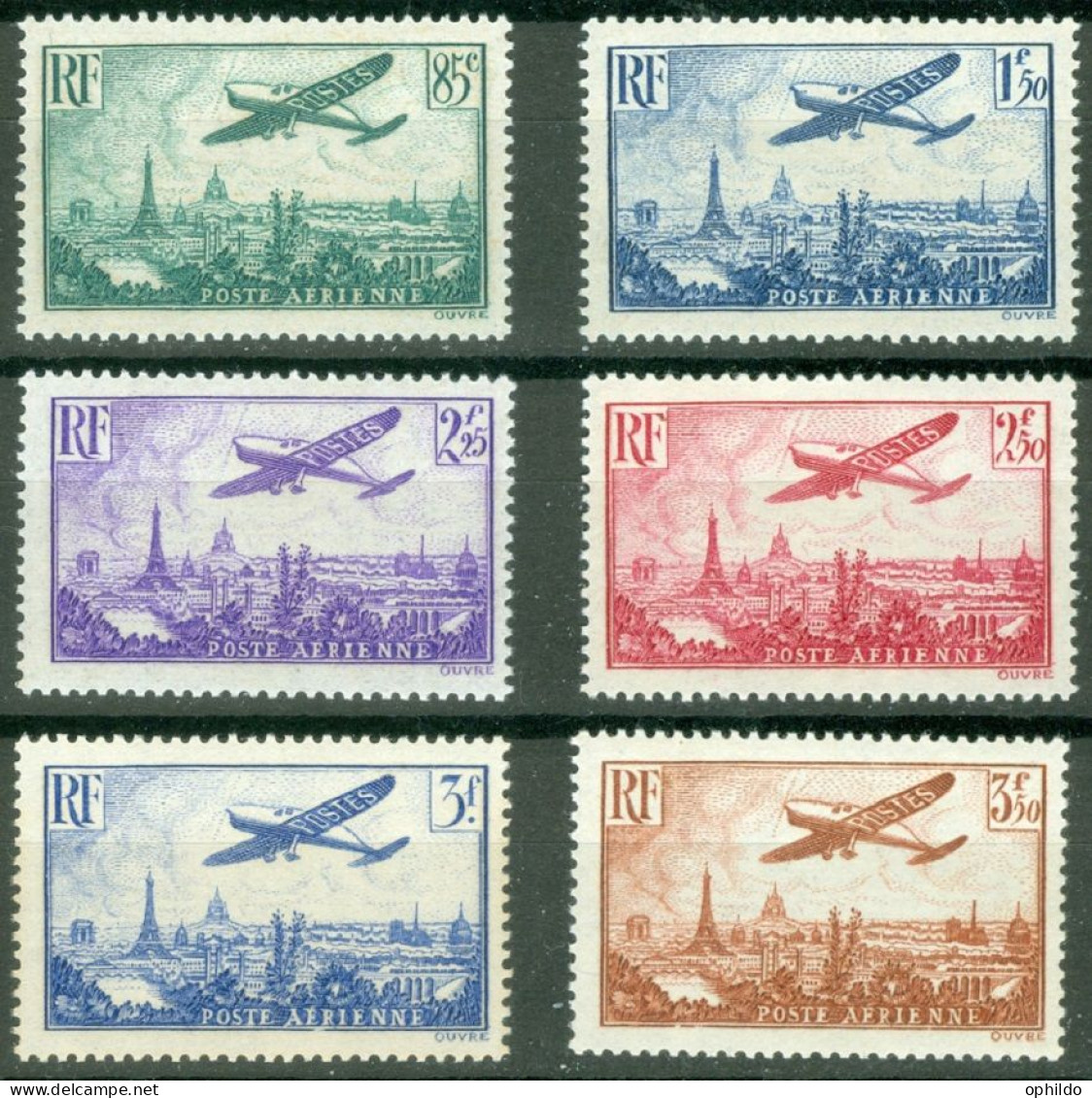 France Yv PA 8/13 * * TB    - 1927-1959 Nuevos