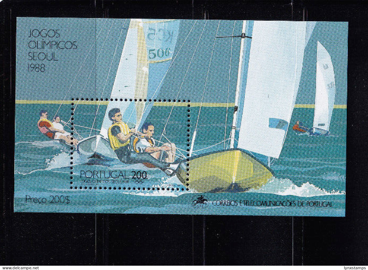 LI06 Portugal 1988 Olympic Games - Seoul, South Korea Mini Sheet - Ongebruikt