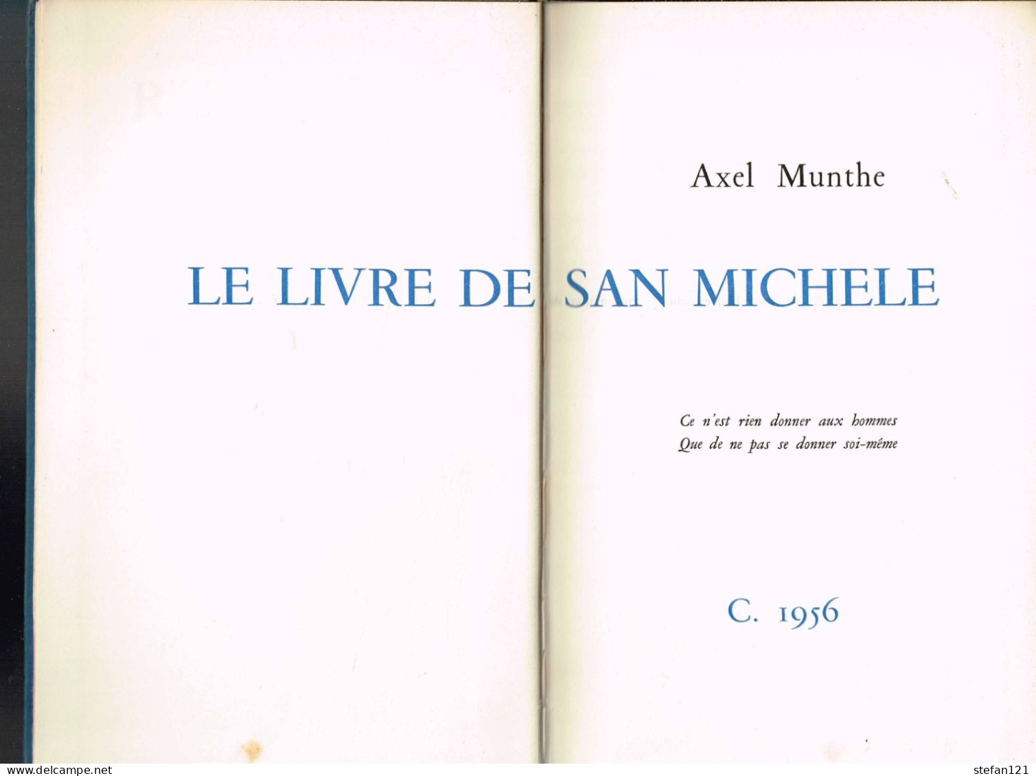 Le Livre De San Michele - Axel Munthe - 430 Pages 21,5 X 14 Cm - Geschiedenis