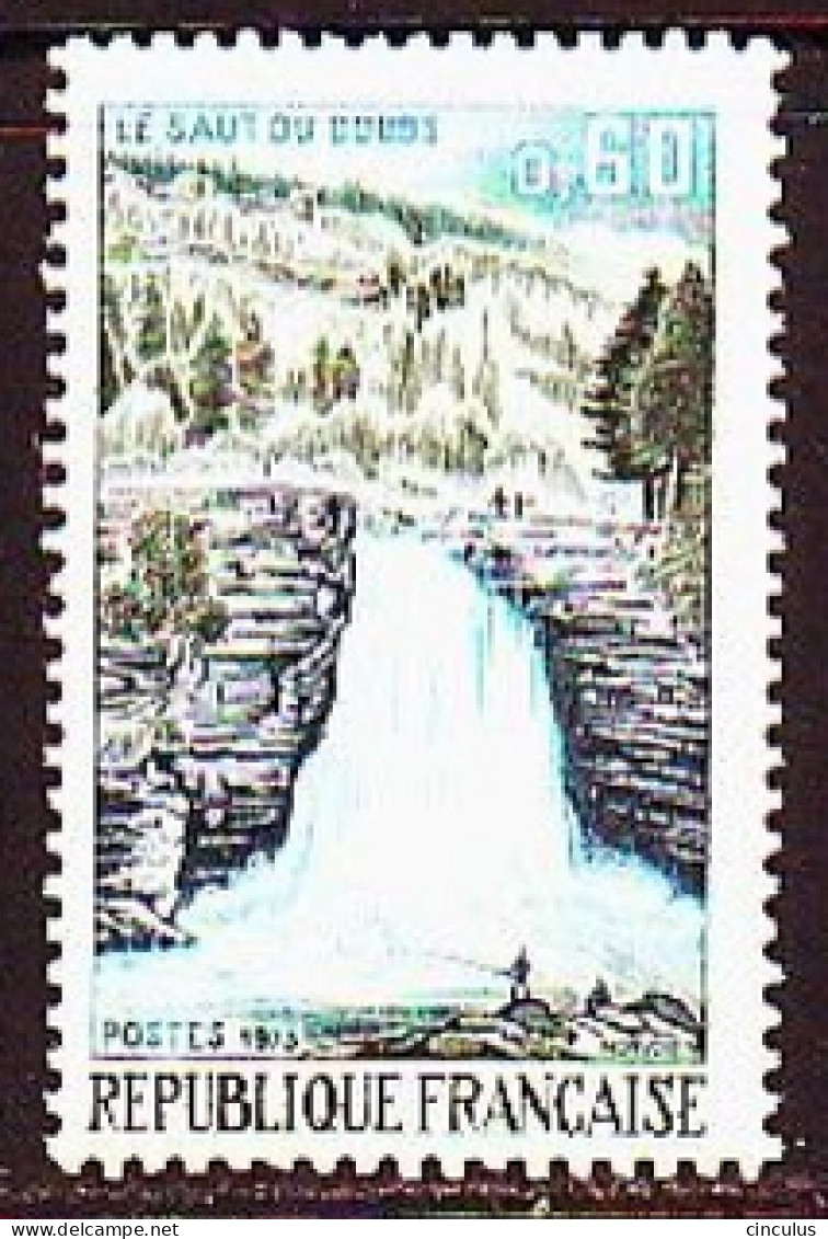 1973. France. Waterfall, Doubs. MNH. Mi. Nr. 1845 - Nuevos