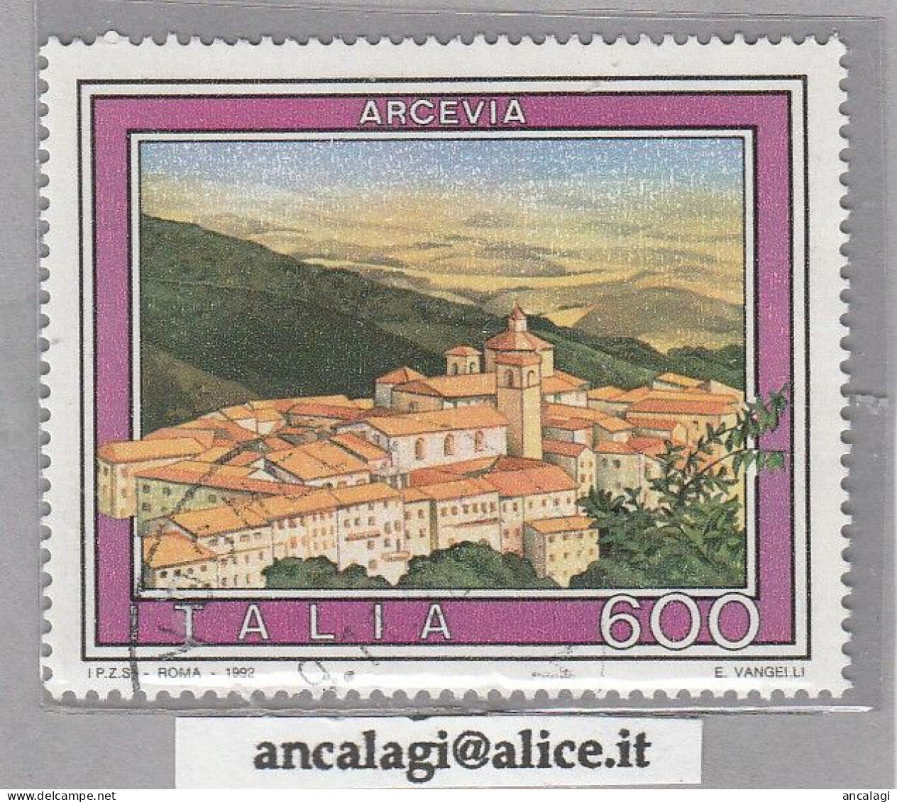 USATI ITALIA 1992 - Ref.0656A "PROPAGANDA TURISTICA" 1 Val. - 1991-00: Gebraucht