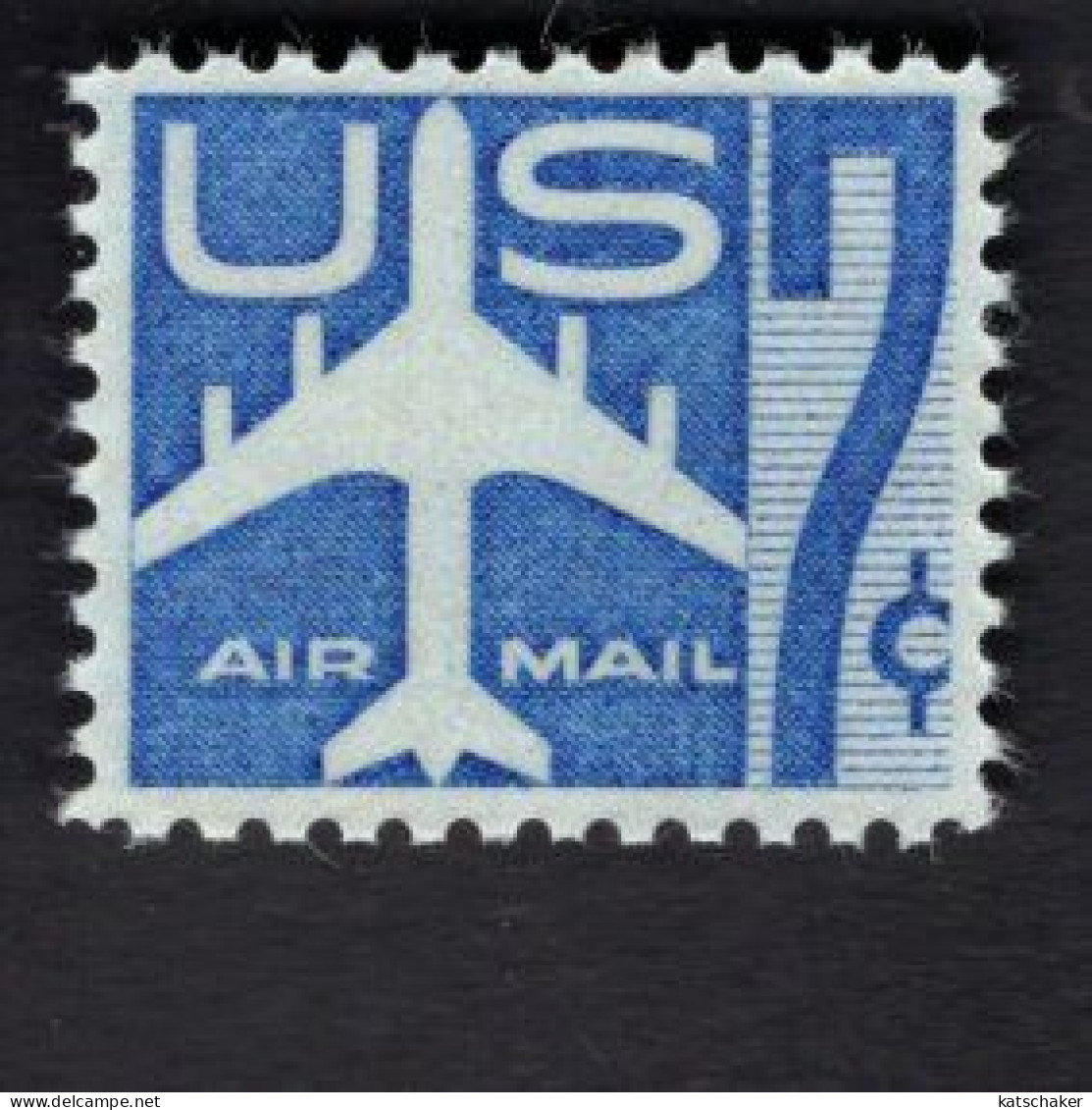 200225991  1958 SCOTT C51 (XX) POSTFRIS MINT NEVER HINGED  -  SILHOUETTE OF JET AIRLINER - 2b. 1941-1960 Nuovi