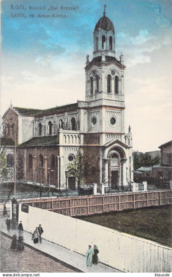 Lódź, Kościoł "Św. Krzyza." (Lodz, Heil. Kreuz-Kirche.) - Polonia