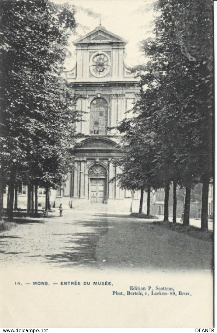 MONS : Entrée Du Musée .Carte Impeccable. - Mons