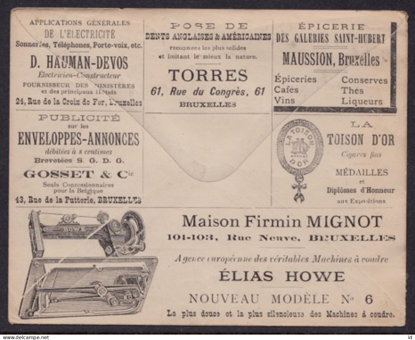 BELGIQUE - ENTIER PUBLICITAIRE - 1910 - NEUF - RARE - Postfris