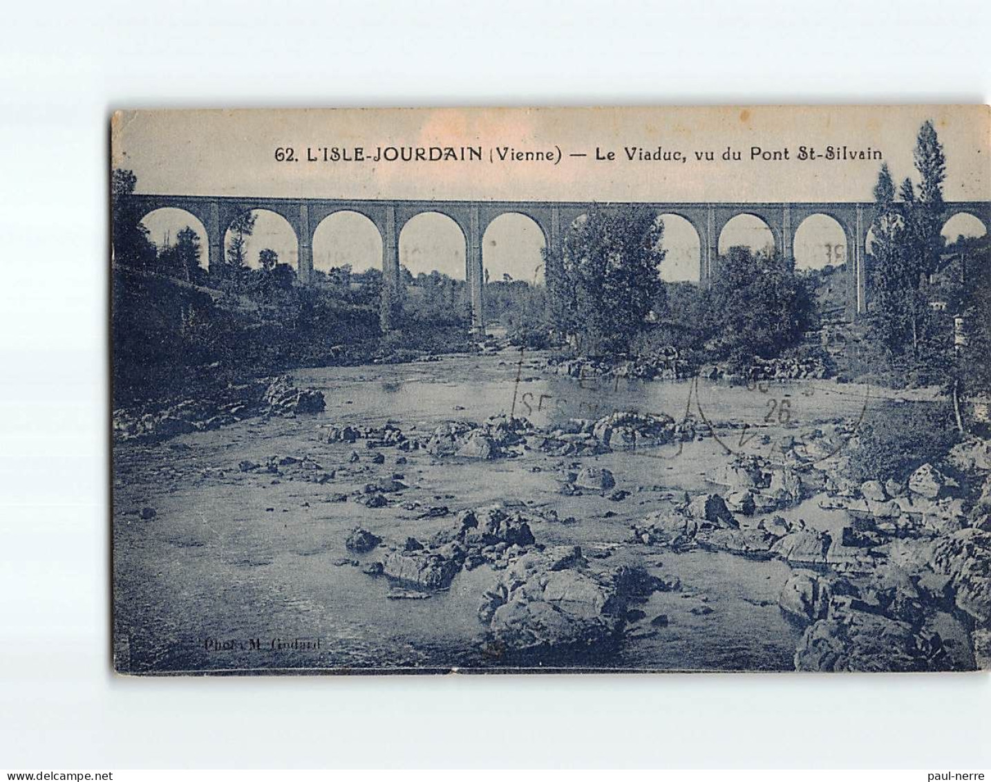 L'ISLE JOURDAIN : Le Viaduc, Vu Du Pont Saint-Sylvain - état - L'Isle Jourdain