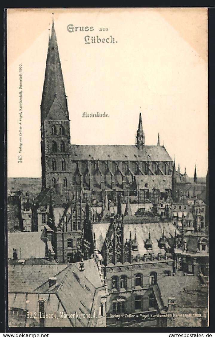 AK Lübeck, An Der Marienkirche  - Lübeck