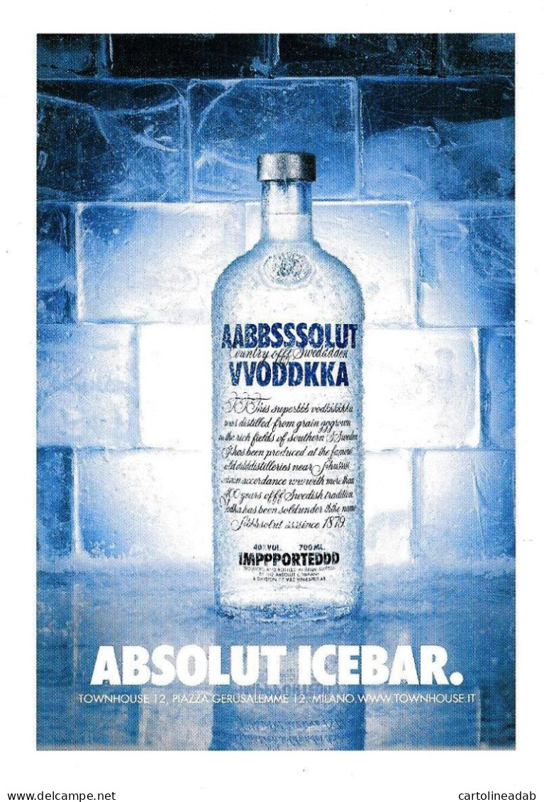 [MD5038] CPM - ABSOLUT ICEBAR - ABSOLUT VODKA COLLECTION 313 - PROMOCARD 6401 - PERFETTA - Non Viaggiata - Werbepostkarten