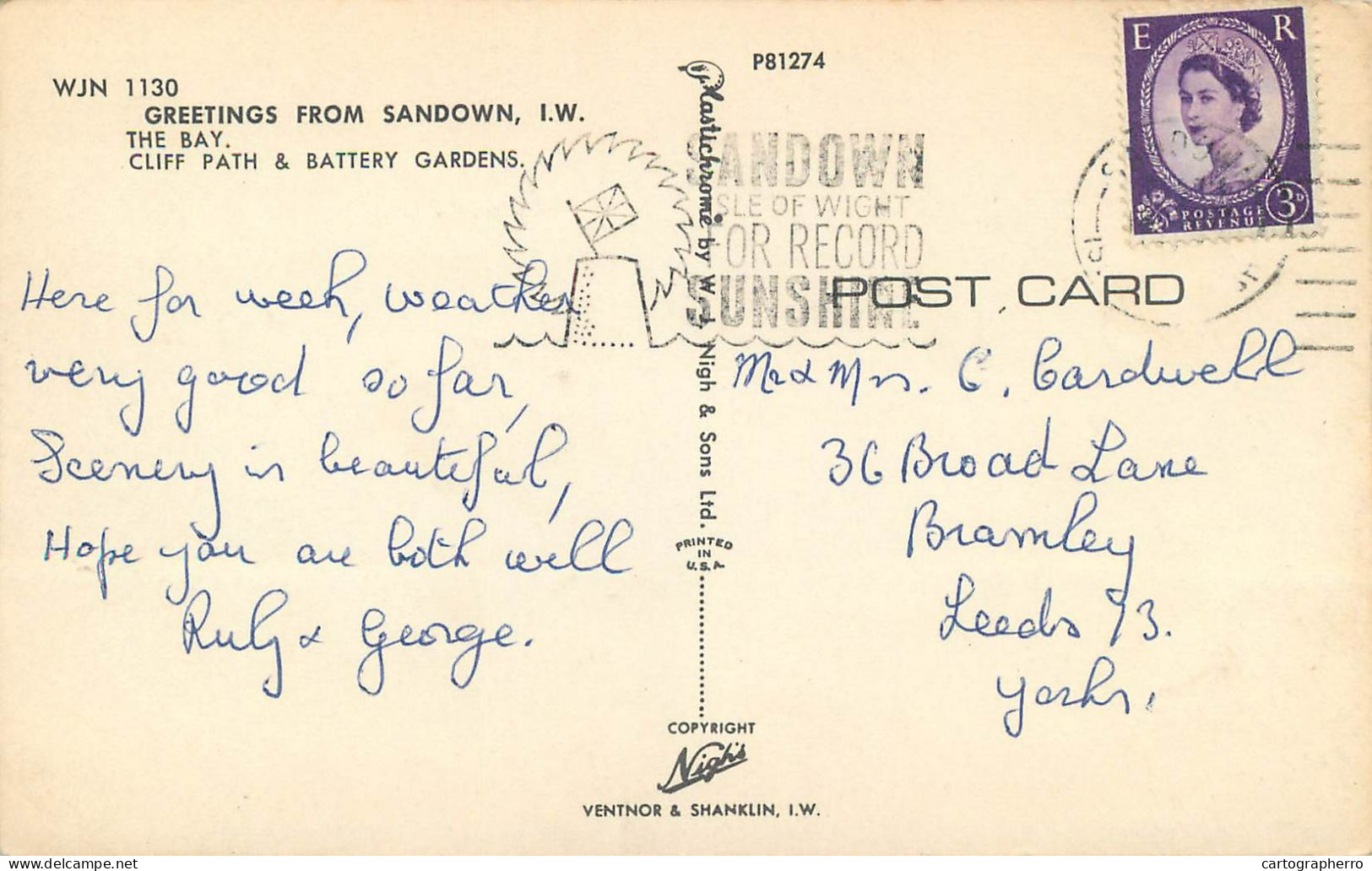 England Greetings From Sandown I.W Multi View - Other & Unclassified