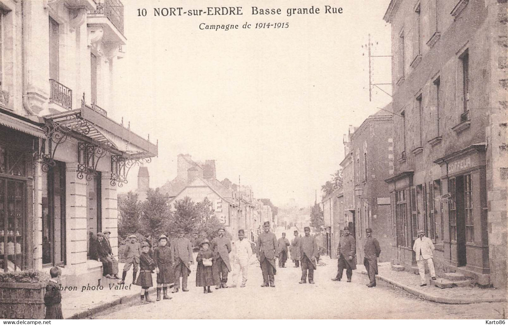 Nort Sur Erdre * Basse Grande Rue * Coiffeur * Ww1 Guerre De 1914 1915 - Nort Sur Erdre