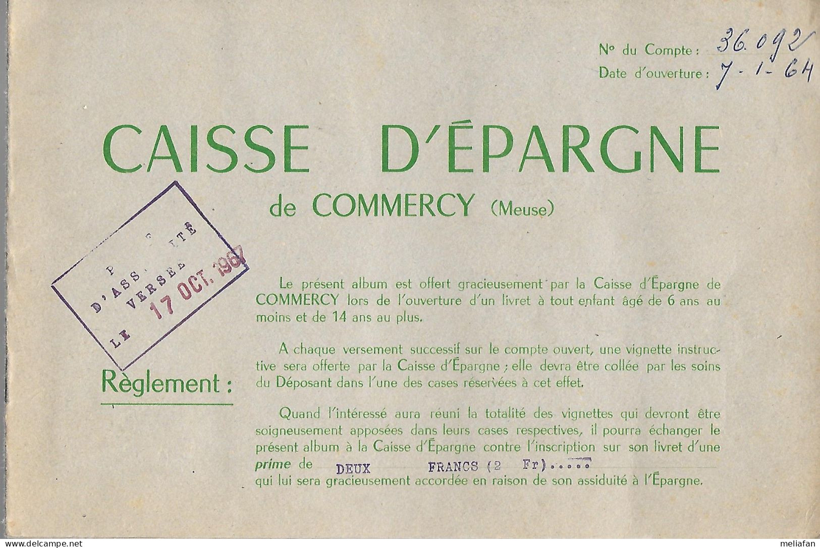 W936 - ALBUM COLLECTEUR CAISSE D'EPARGNE DE COMMERCY - OISEAUX - Sammelbilderalben & Katalogue