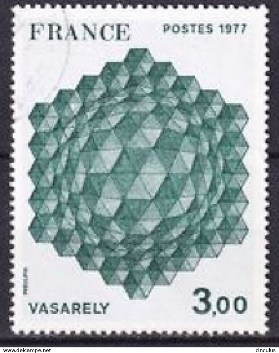 1977. France. Victor Vasarely (1906-1997) Tribute To The Hexagon. Used. Mi. Nr. 2022 - Usados