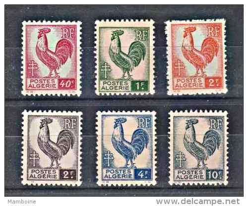 Algerie  1944   N° 218 à 223   Neuf  X X  ( Sans Trace ) Série Compléte - Unused Stamps