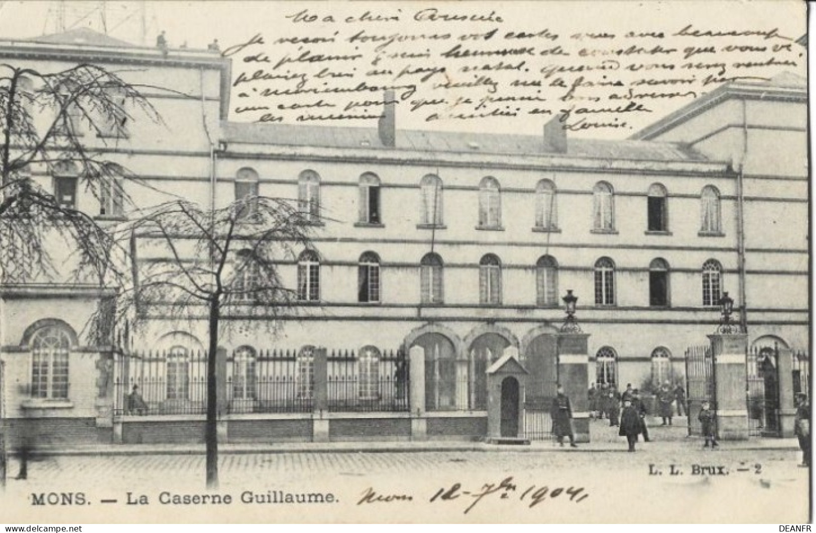 MONS : La Caserne Guillaume.Carte Impeccable. - Mons
