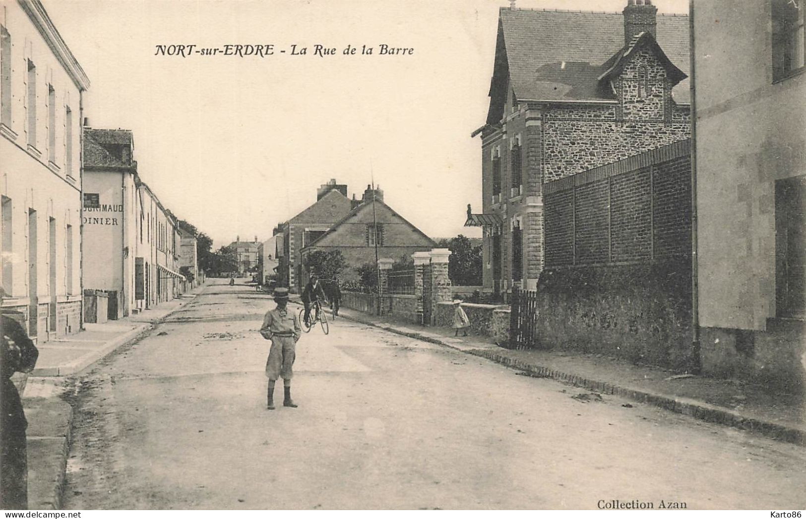 Nort Sur Erdre * La Rue De La Barre * Villageois - Nort Sur Erdre