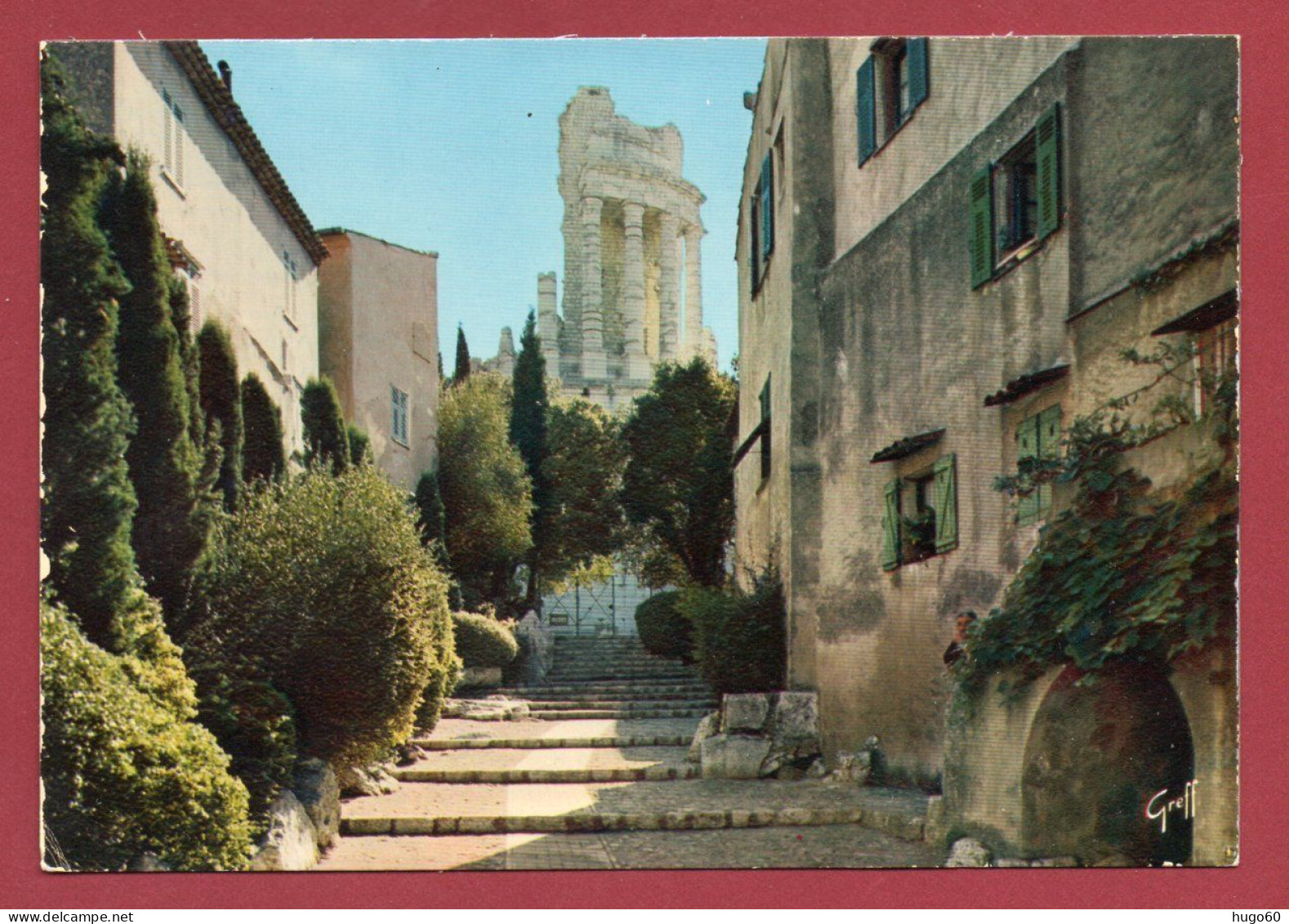 06 - LA TURBIE - Escalier Menant Au Trophée Des Alpes - La Turbie