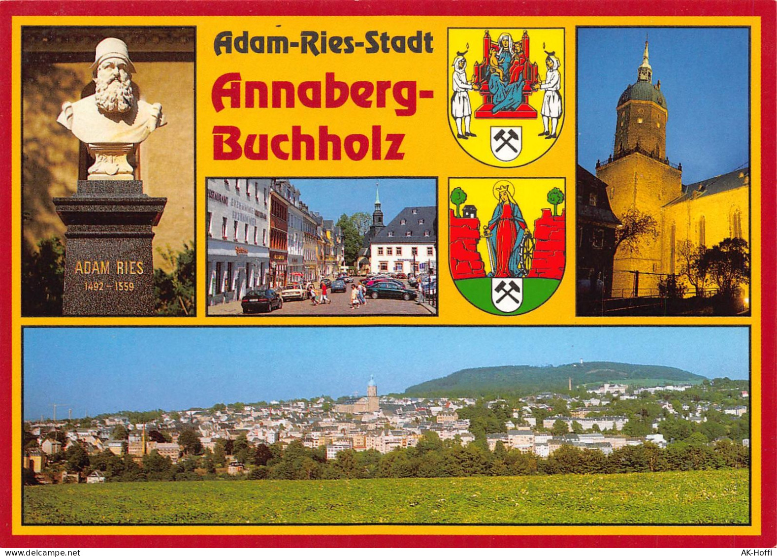 Annaberg - Buchholz - Mehrbildkarte Adam-Ries-Stadt - Annaberg-Buchholz