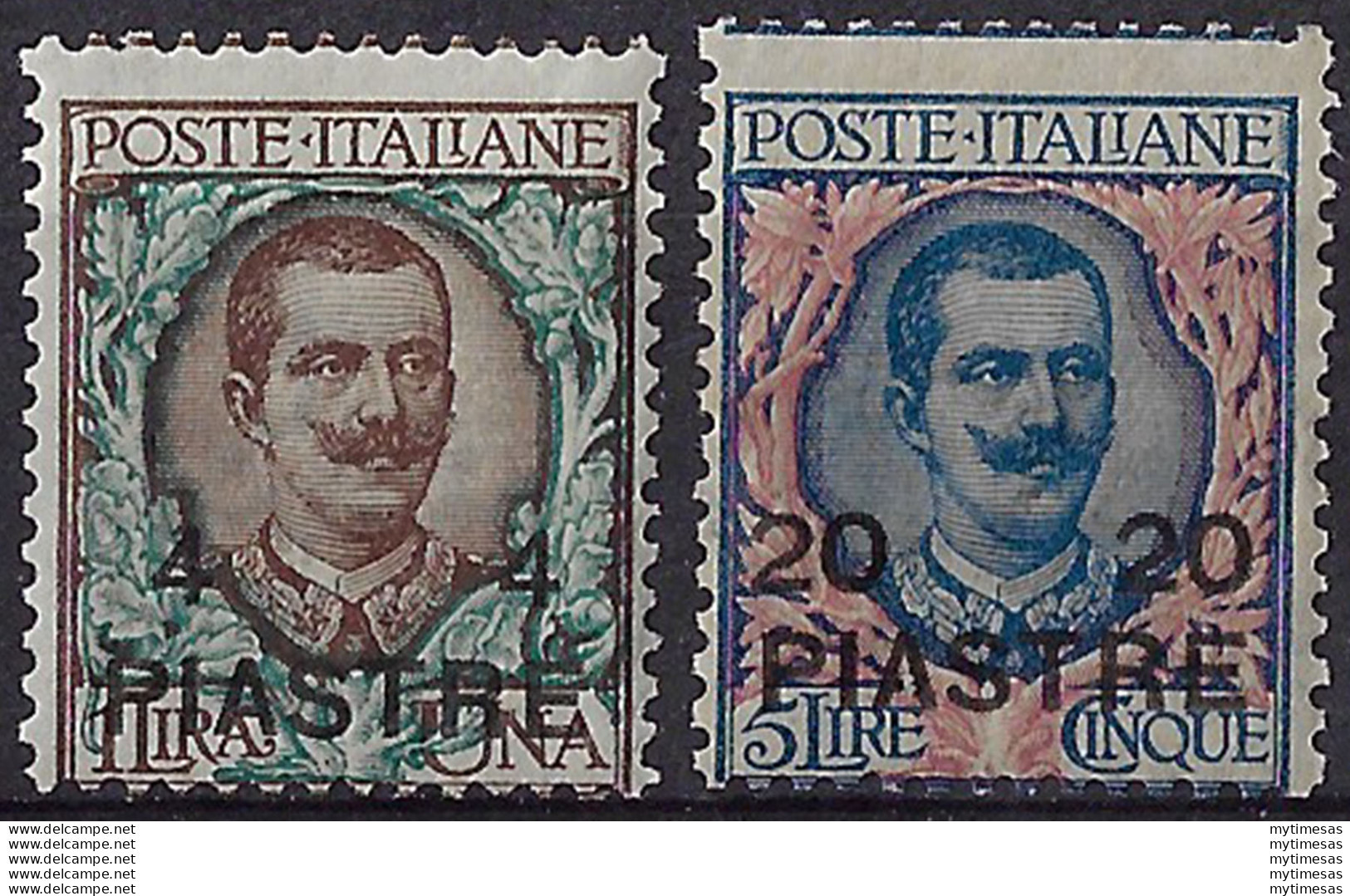 1908 Costantinopoli 2v. Mc MNH Sassone N. 18/19 - Unclassified