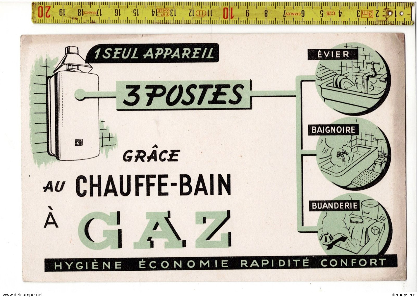 SOLDE 2000 - GRACE AU CHAUFFE BAIN A GAZ - Advertising