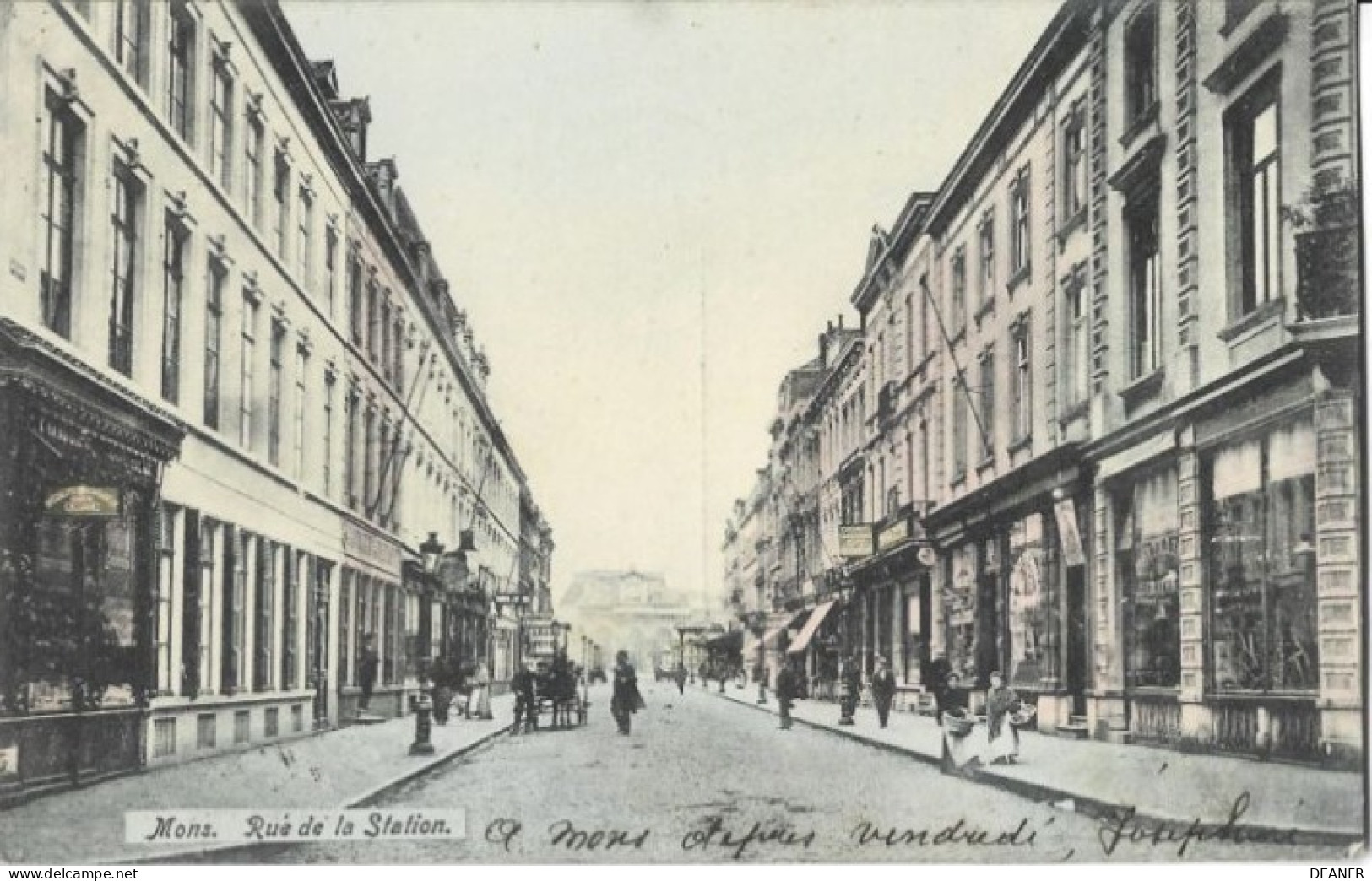 MONS : Rue De La Station. - Mons