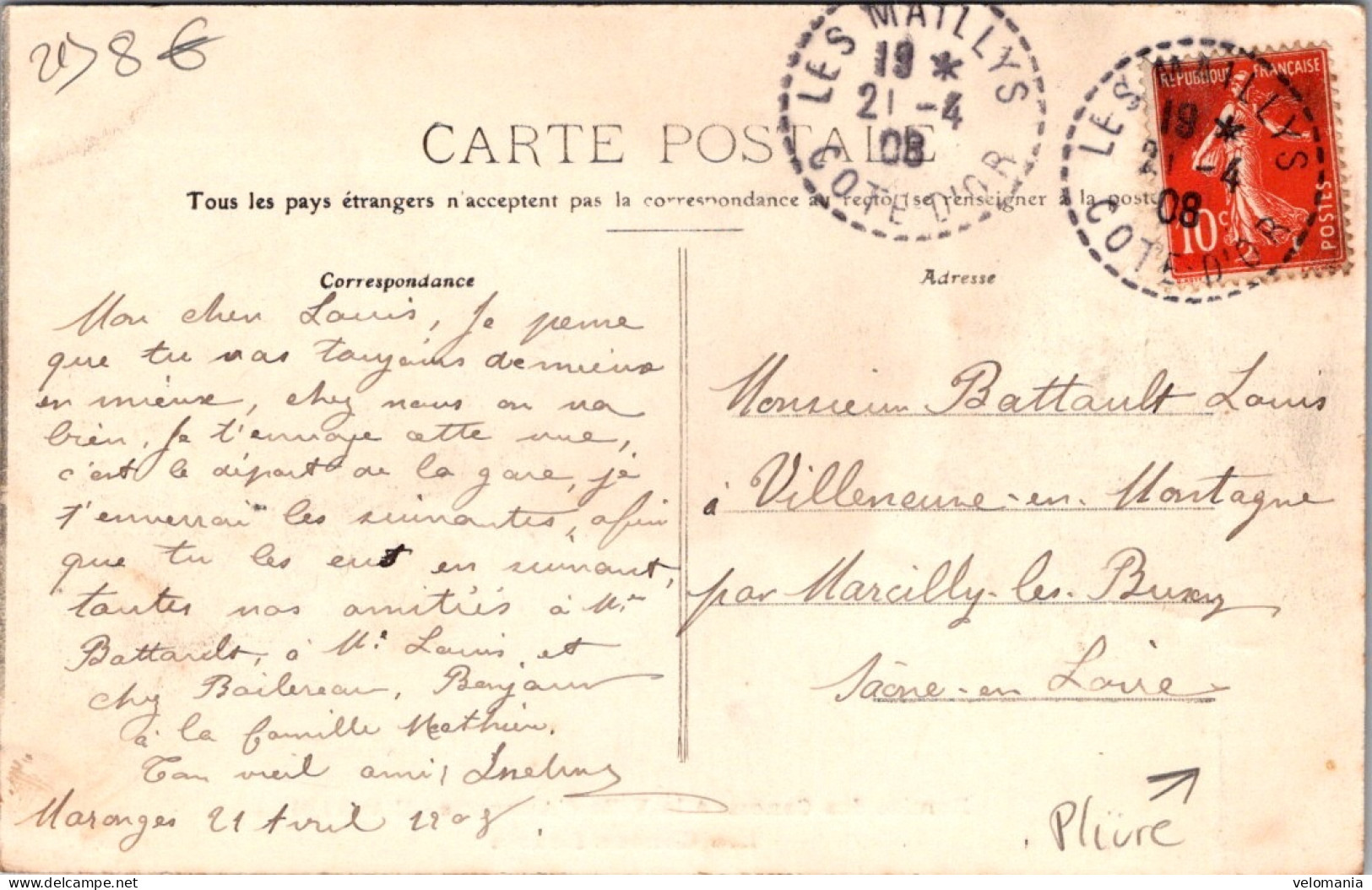 S16286 Cpa 21 Remise Des Canons à La Ville D'Auxonne - 12 Avril 1908 - Auxonne