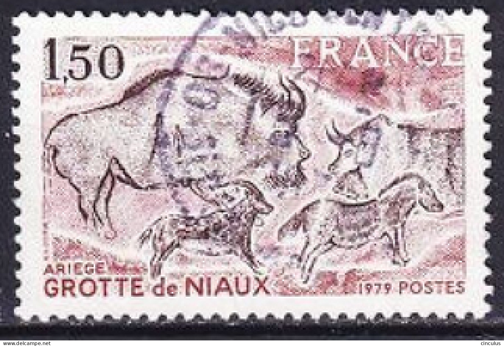 1979. France. Niaux Cave - Ariege. Used. Mi. Nr. 2162 - Used Stamps