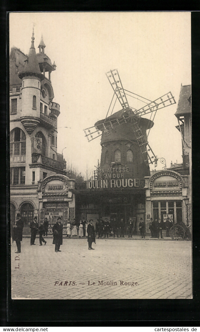 AK Paris, Le Moulin Rouge, Varieté  - Otros & Sin Clasificación