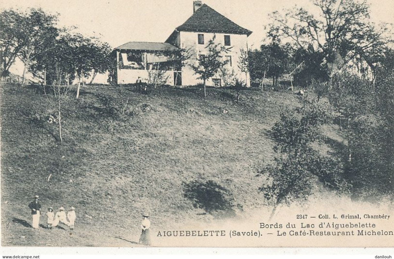 73 // AIGUEBELETTE   Bords Du Lac D'Aiguebelette   Le Café Restaurant MICHELON  2347 Coll Grimal - Andere & Zonder Classificatie