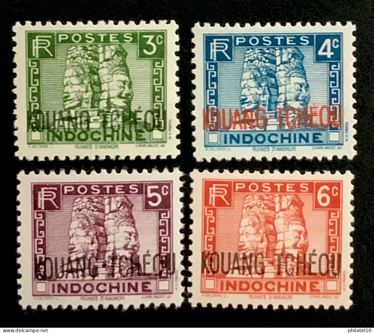 1937 INDOCHINE KOUANG TCHEOU- RUINES D’ANGKOR - NEUF* - Unused Stamps