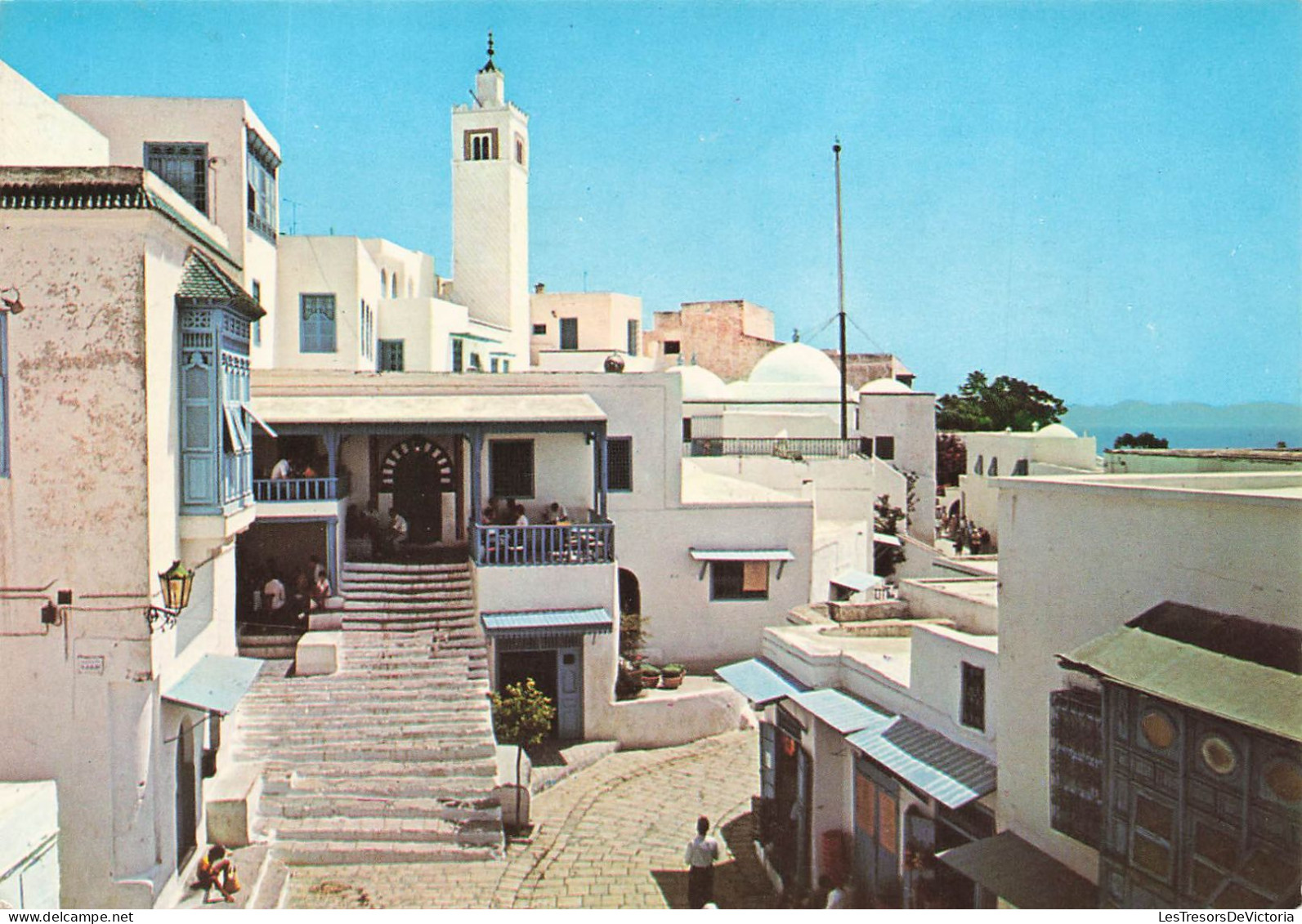 TUNISIE - Sidi Bou Said - Le Café Des Nattes - Carte Postale - Tunisie