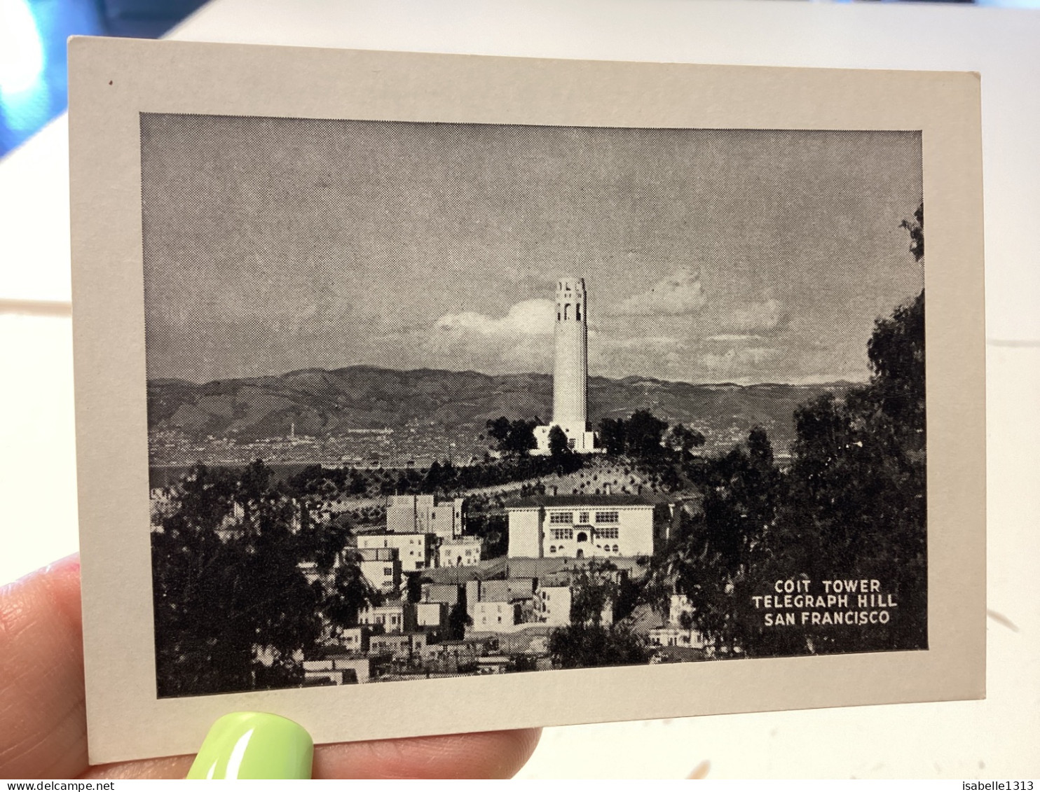 PHOTO SNAPSHOT 1960 SAN FRANCISCO COIT TOWER TELEGRAPH HILL SAN FRANCISCO - San Francisco