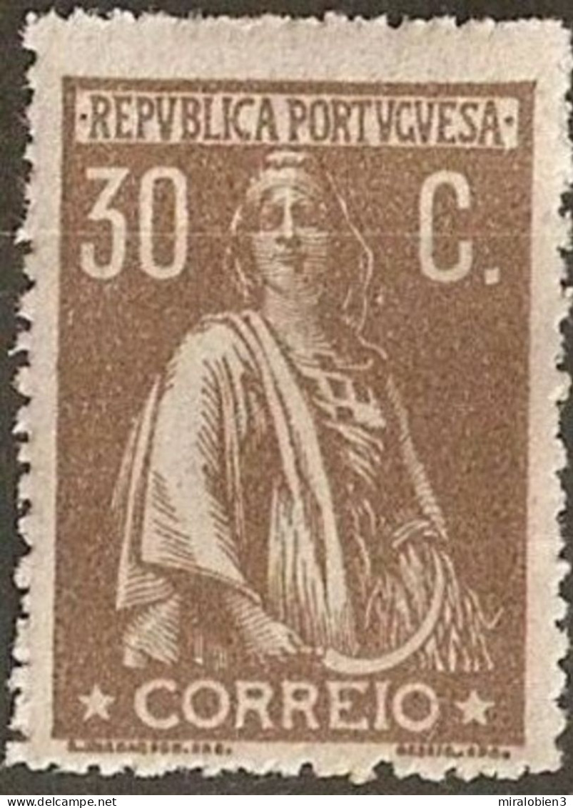 PORTUGAL 1917-24 CERES YVERT NUM. 247A * NUEVO CON FIJASELLOS - Unused Stamps