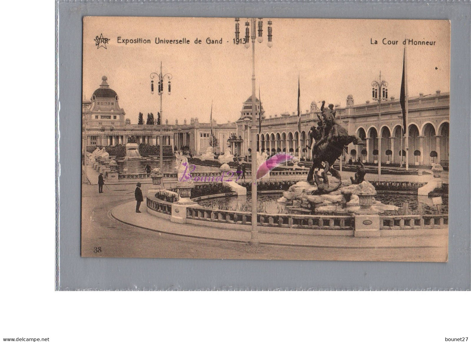 BELGIQUE GAND GENT - Exposition Universelle De Gand 1913 La Cour D'Honneur  - Gent