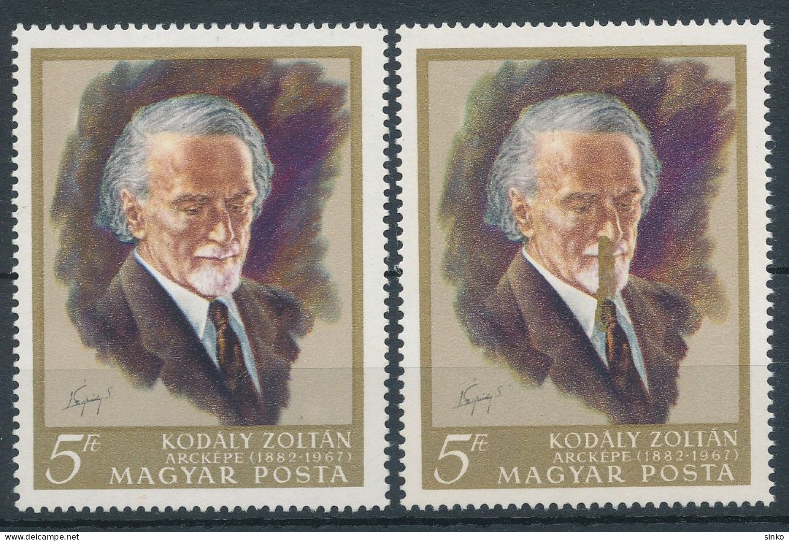 1968. Zoltan Kodaly (I.) - Misprint - Errors, Freaks & Oddities (EFO)