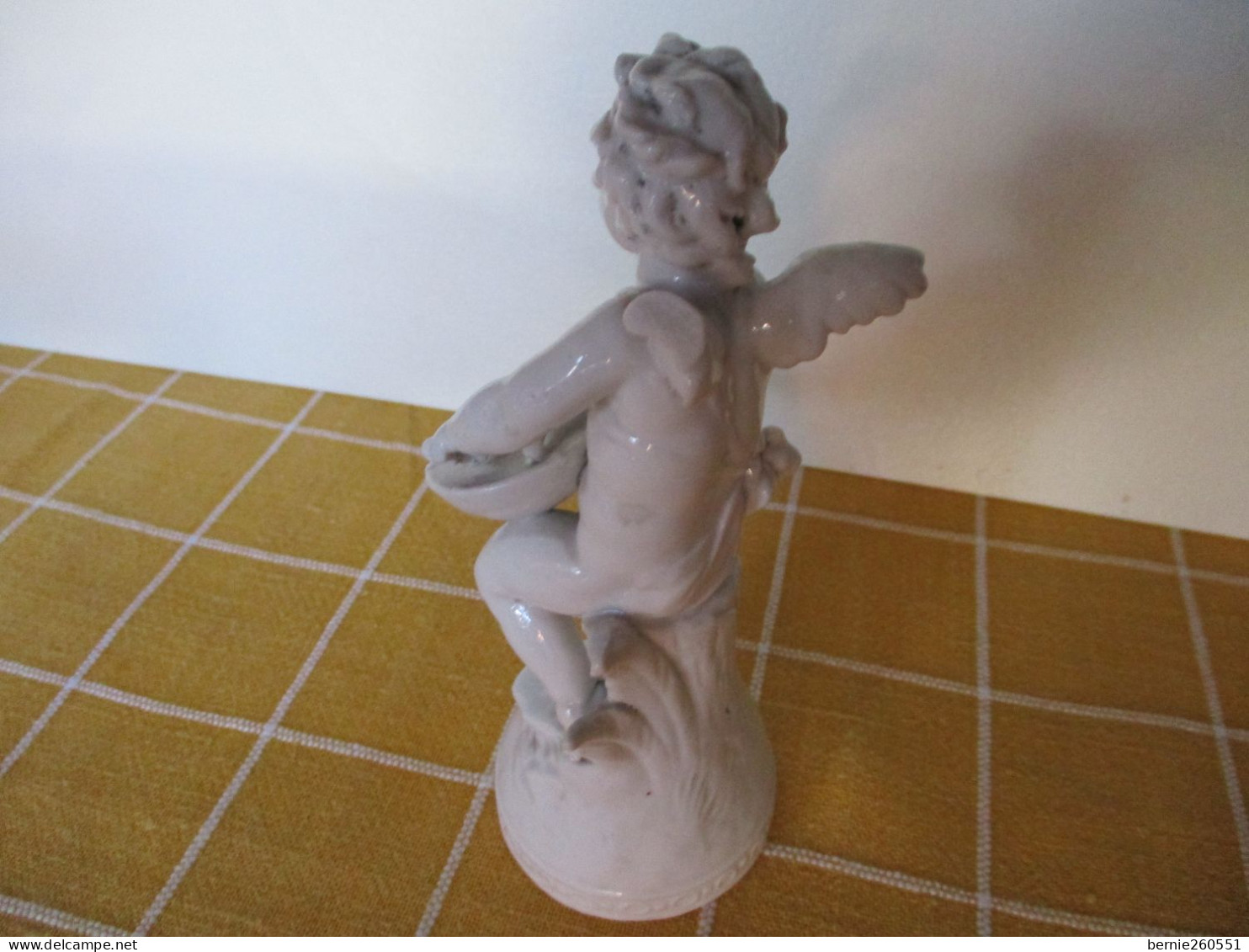 Superbe Duo D'Angelots Musiciens En Porcelaine Type Biscuit - Other & Unclassified