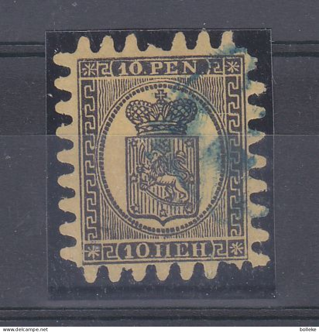 Finlande - Yvert 7 Oblitéré - Type II - Cachet Bleu - Valeur 450,00 Euros - Oblitérés