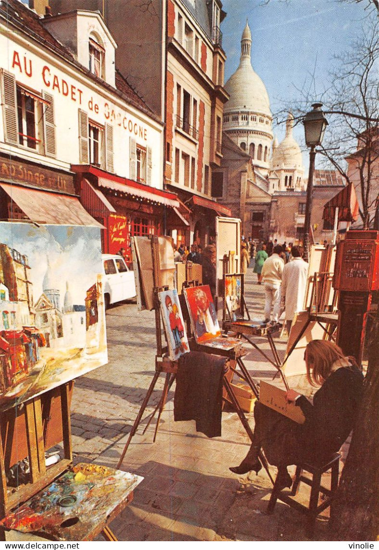 P-24-MOR-557 : PARIS  LE VIEUX MONTMARTRE. ARTISTES PEINTRES - Sacré Coeur