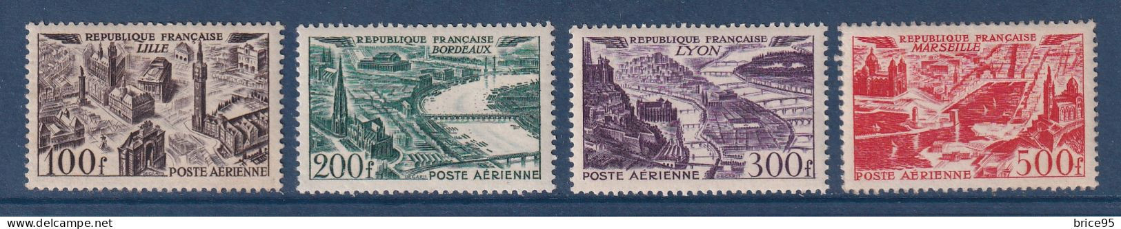 France - YT PA N° 24 à 27 ** - Neuf Sans Charnière - Poste Aérienne - 1949 - 1927-1959 Ungebraucht