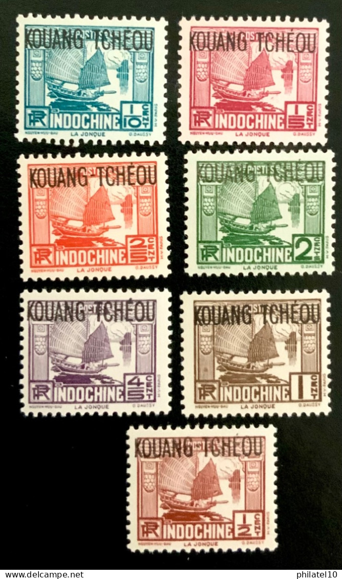 1937 INDOCHINE KOUANG-TCHEOU - JONQUE - NEUF* - Unused Stamps