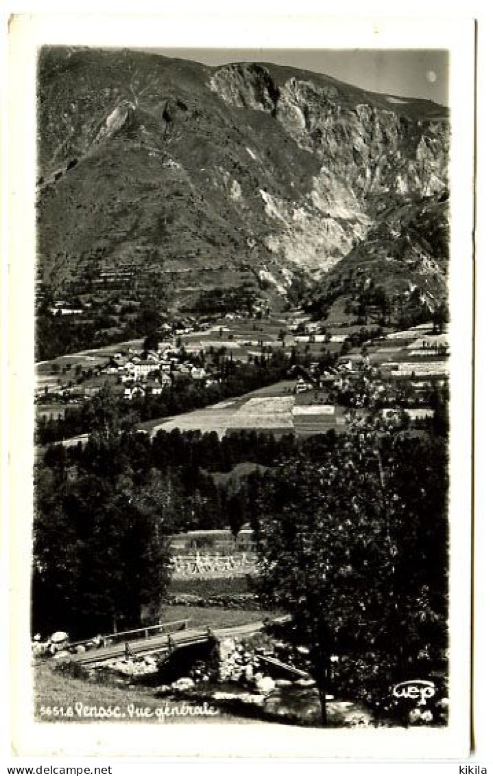 CPSM GEP  9 X 14 Isère VENOSC   Vue Générale    Pont    Gerbes De Blé (?) - Vénosc