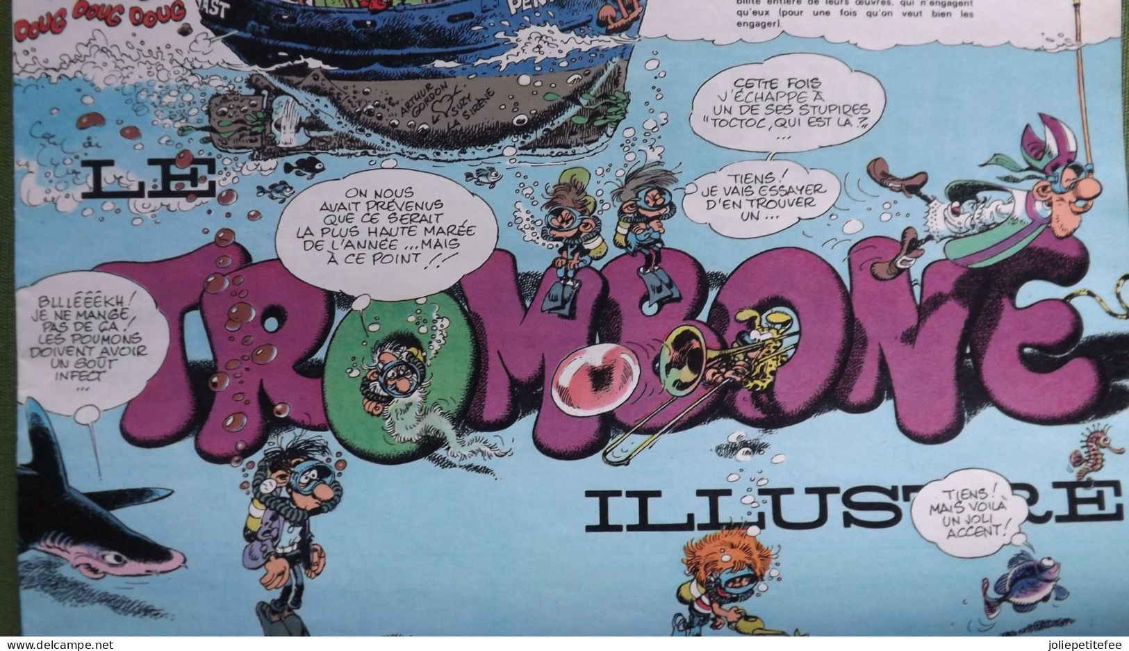 Supplément Spirou.   "TROMBONE ILLUSTRE"  Fascicule Clandestin De Spirou Dessiné Par FRANQUIN .    N°2034    7/4/77. - Spirou Magazine