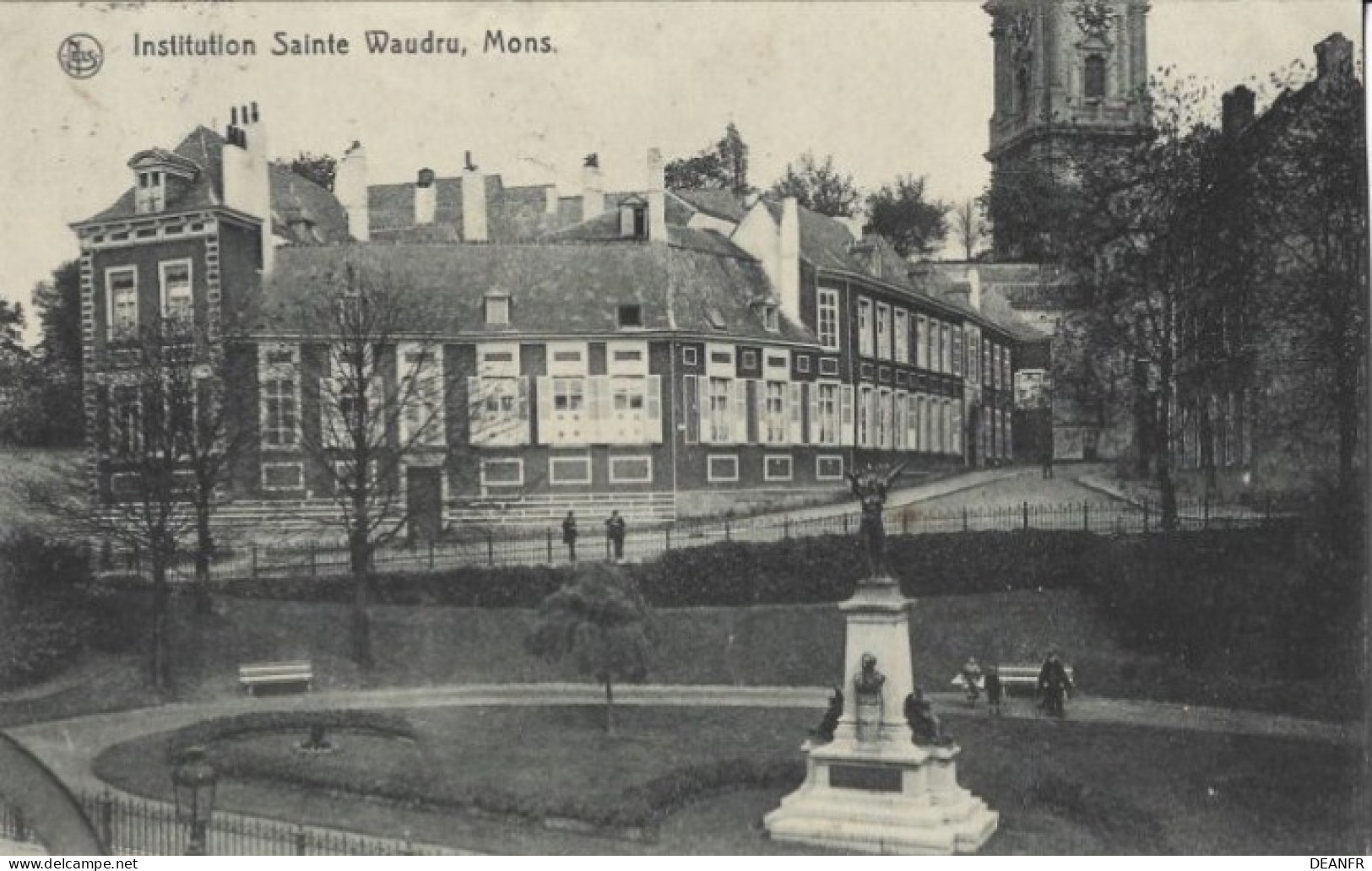 MONS : Institution Sainte Waudru. Censure Militaire Allemande. - Mons