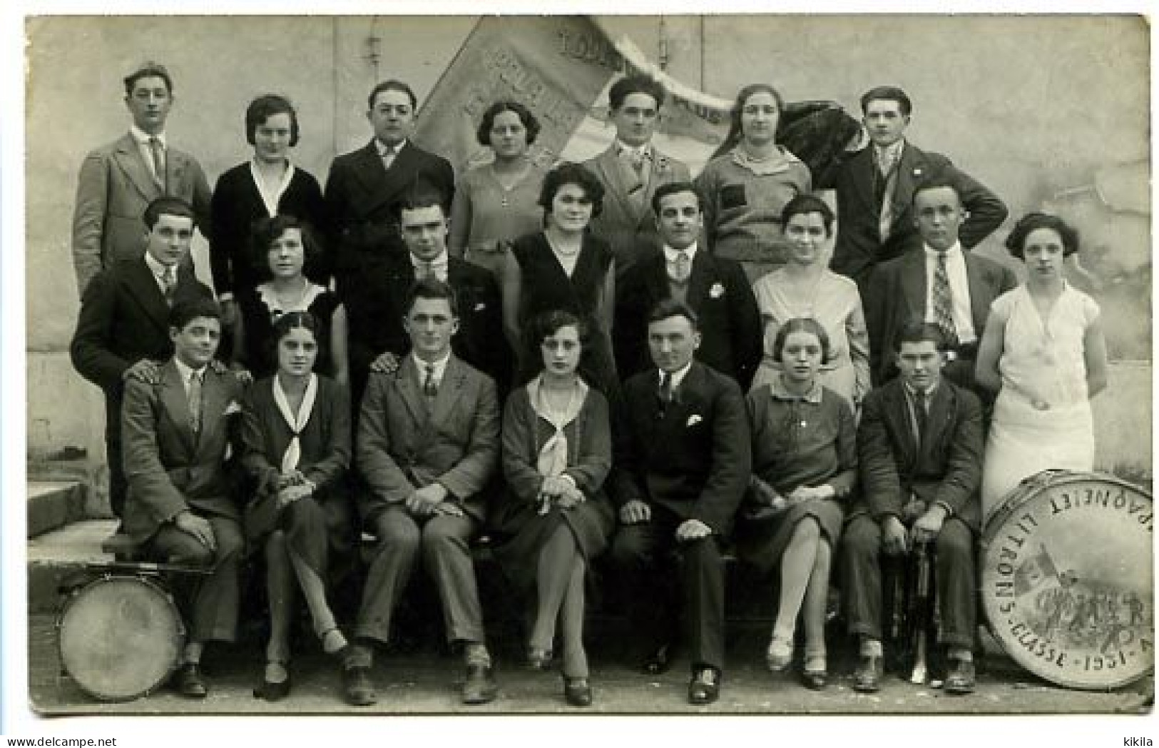 CPA 9 X 14 Isère  TULLINS  Conscrits De La Classe 1931 - Tullins