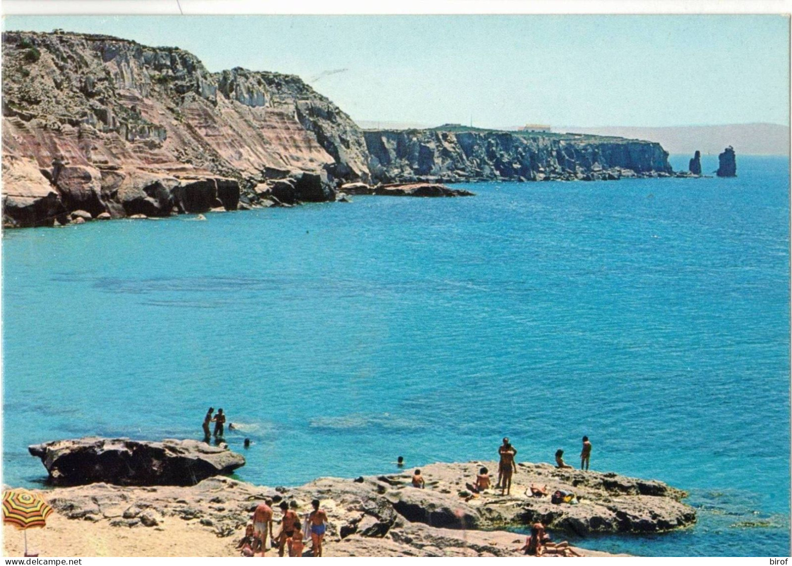 ISOLA DI SAN PIETRO - SCOGLIERA E SPIAGGIA DELLE COLONNE  (SU) - Altri & Non Classificati