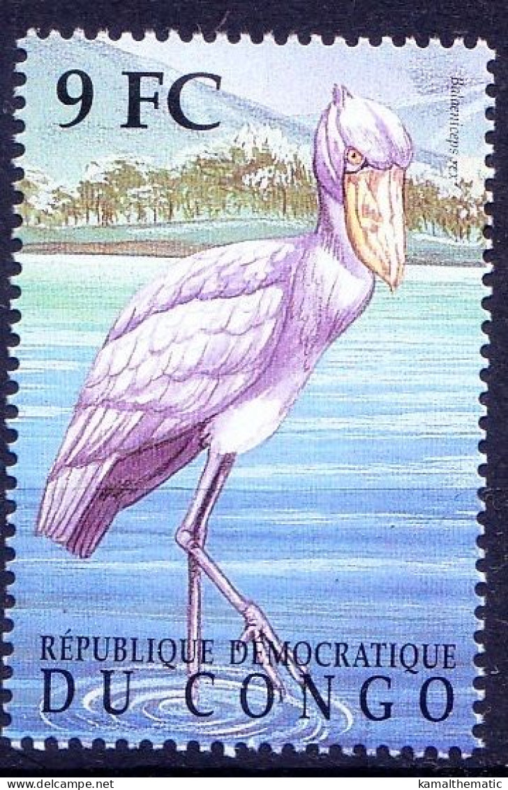 Shoebill, Water Birds, Congo 2000 MNH - Albatro & Uccelli Marini