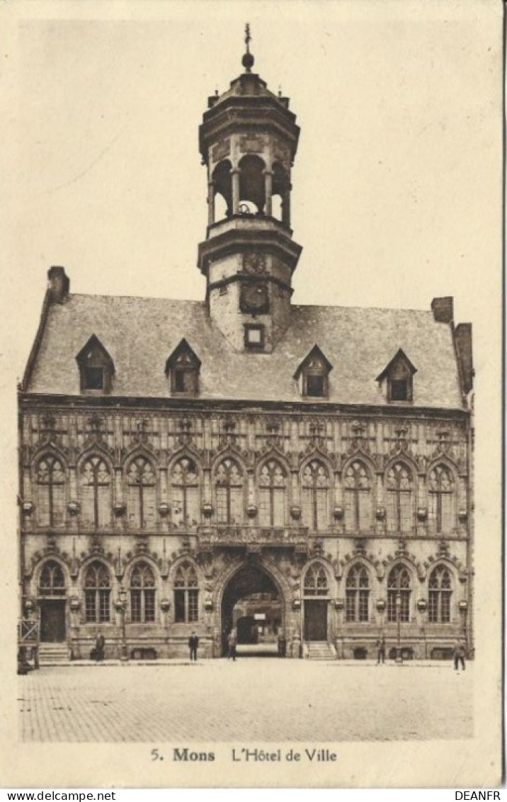 MONS : L' Hôtel De Ville. - Mons